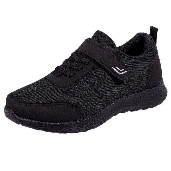 Chaussures de sport casuales en couleur noire solide, neuves pour le printemps et l'automne 2025