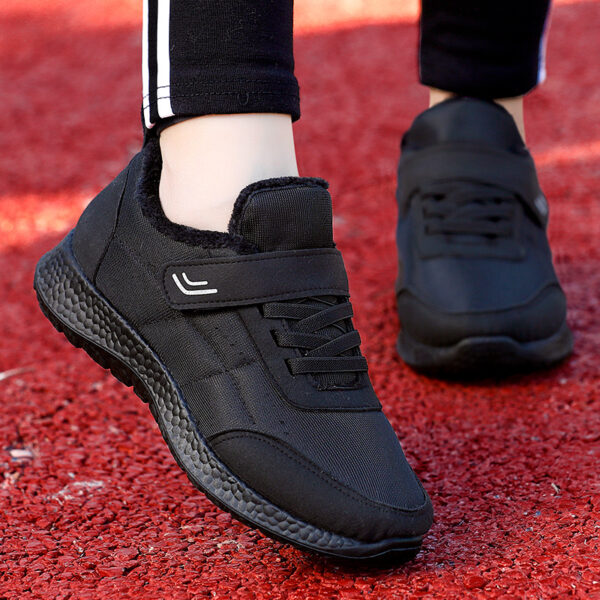 Chaussures de sport casuales en couleur noire solide, neuves pour le printemps et l'automne 2025 – Image 2