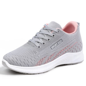Baskets respirantes à maille volante plate, neuves pour le printemps et l'automne 2025, gris