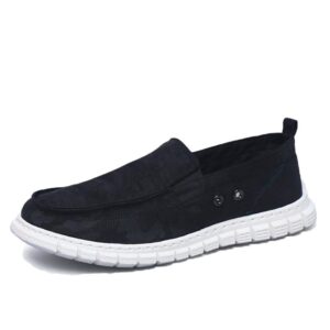 Chaussures décontractées en toile respirante et désodorisantes à semelle souple - Printemps 2025 - Noir