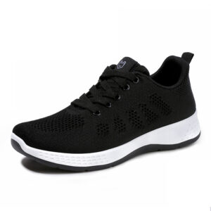 Nouvelles baskets noires pour femmes pour le printemps, l'été et l'automne 2025, respirantes, légères, pour le gymnase, casuales, pour la course, noir