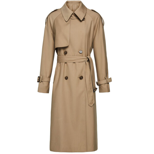 Nouveau Trench Femme 2024 Printemps/Automne - Style Britannique Lâche À Double Boutonnage - Haut De Gamme Casual – Image 3
