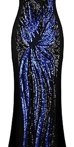 Robe Femme 2025 Transparente À Paillettes Dorées Et Détails Noirs