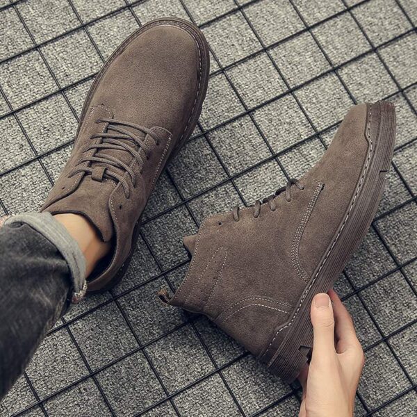 Nouveautés 2025 : Bottes Courtes Homme - Mix Style Coréen Et Britannique Rétro Tendance – Image 2