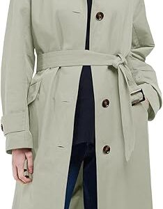 Trench Long 2025 - Simple Boutonnage, Poches, Ceinture (Coupe-Vent)