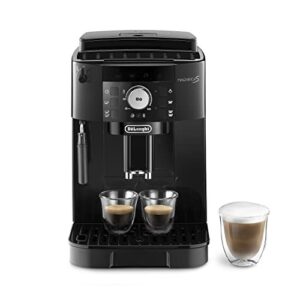 De'Longhi Magnifica S ECAM11.112.B, Machine à Café Automatique/ à Espresso du Grain à la Tasse Avec Buse à Lait, avec 4 Recettes à Touche Unique, Panneau de Contrôle Soft Touch, 1450W, Noir : Cuisine et Maison