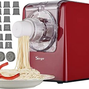 Sirge PASTAMAG30 Machine à pâtes 300 W 30 Trafile jusqu'à 900 g de pâte Extrusion verticale et horizontale Accessoires inclus pour raviolons gratuits : Commerce, Industrie et Science