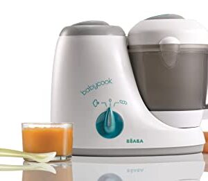 BÉABA, Babycook Original, Robot Bébé 4 en 1 Mixeur Cuiseur, Cuisson Vapeur, Décongélation, Panier cuisson, Cuisson des aliments ultra saine, Livre recette, 800ml : Bébé et Puériculture