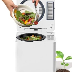 Composteur électrique de 3 L, bac à compost intelligent pour cuisine, 3 modes/affichage LED intelligent/transforme les déchets alimentaires en engrais en 4/6 heures : Jardin