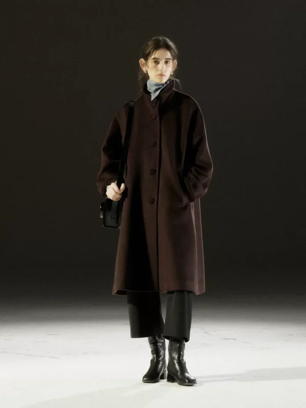 Manteau Vintage Mi-Long En Laine Pure – Image 2