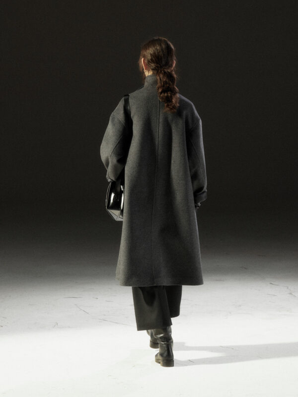 Manteau Vintage Mi-Long En Laine Pure – Image 4