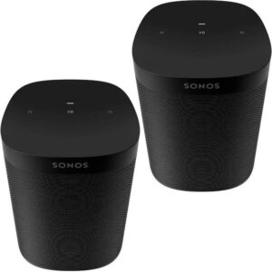Sonos One SL Wireless Speaker, Black - 2 Pack