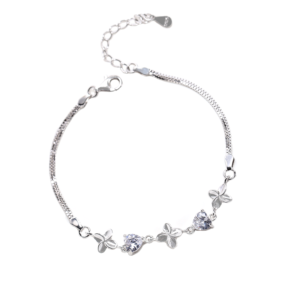 Bracelet "Trèfle à Quatre Feuilles" - Argent Sterling S925 - D001