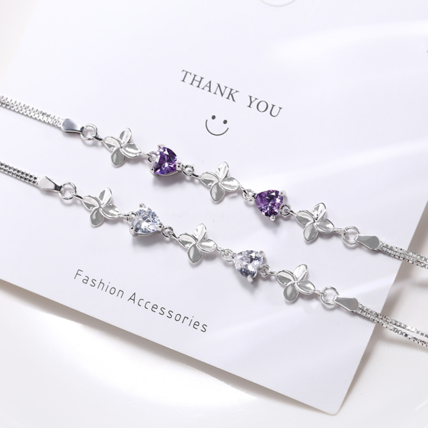 Bracelet "Trèfle à Quatre Feuilles" - Argent Sterling S925 - D001 – Image 4