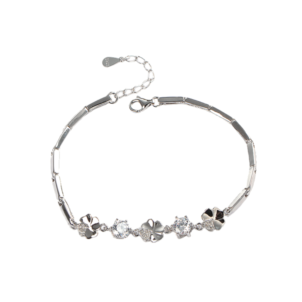 Bracelet "Trèfle à Quatre Feuilles" - Argent Sterling S925 - D004