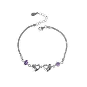Bracelet "Cœur à Cœur" - Argent Sterling S925 - D006