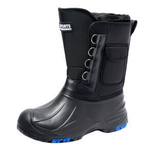 Chaussures D'hiver 2025 - Bottes De Neige Imperméables À Clous Acier, Doublure Polaire Épaisse Pour Pêche