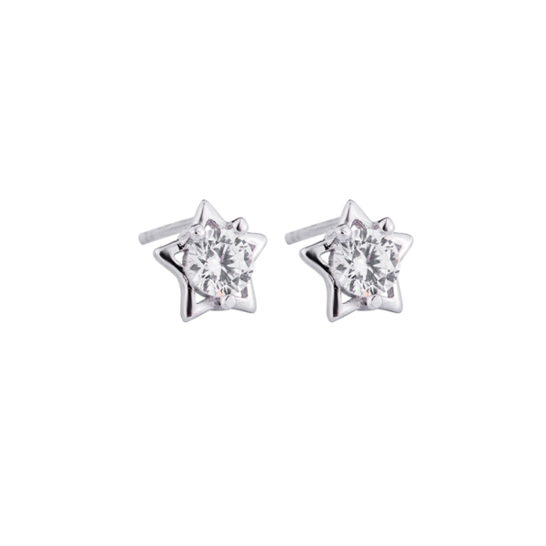 Boucles d'oreilles Pentagramme S925 Argent Sterling B003