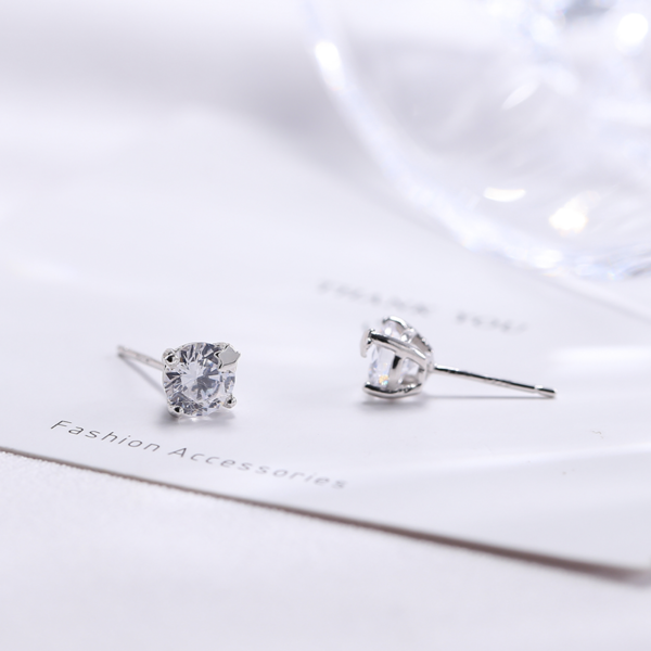 Boucles d'oreilles à clou "4 Griffes" - Argent Sterling S925 - Homme/Femme - B004 – Image 2