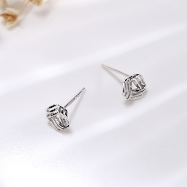 Boucles d'oreilles à clou classiques - Argent Sterling S925 - B013 – Image 4