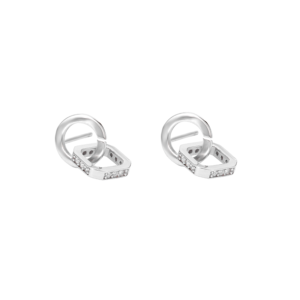 Boucles d'oreilles à clou géométriques (Ronde/Carrée) - Argent Sterling S925 - B017