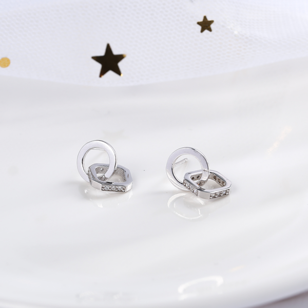 Boucles d'oreilles créatives "Arête de poisson" - Argent Sterling S925 - B015 – Image 3