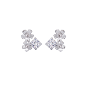 Boucles d'oreilles à double clou créatives - Argent Sterling S925 - B018