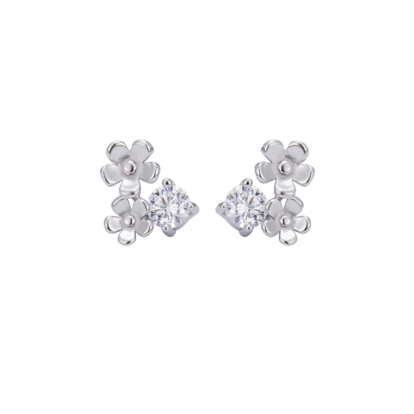 Boucles d'oreilles à double clou créatives - Argent Sterling S925 - B018