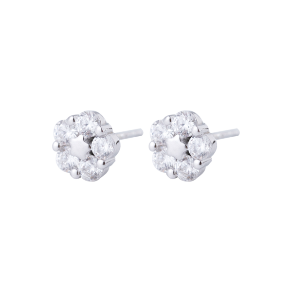 Boucles d'oreilles à clou "Étoile Pentagone" Créatives - Argent Sterling S925 - B022