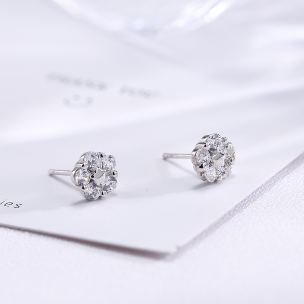 Boucles d'oreilles à clou "Étoile Pentagone" Créatives - Argent Sterling S925 - B022 – Image 2
