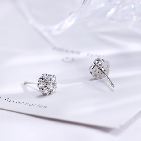 Boucles d'oreilles à clou "Étoile Pentagone" Créatives - Argent Sterling S925 - B022 – Image 5