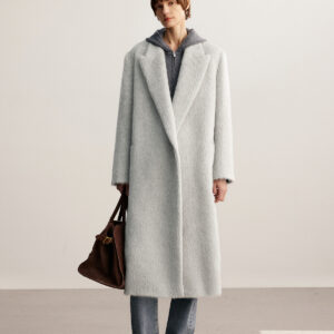 Veste Oversize À Effet Fourrure
