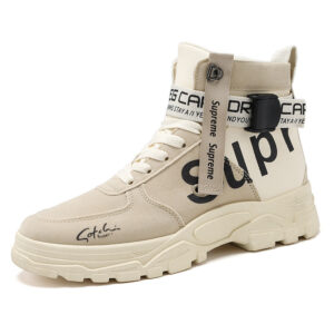 Bottes Style Martin Homme 2025 (Mi-Saison) - Bout Rond, Montantes, Style Militaire Polyvalent Et Tendance