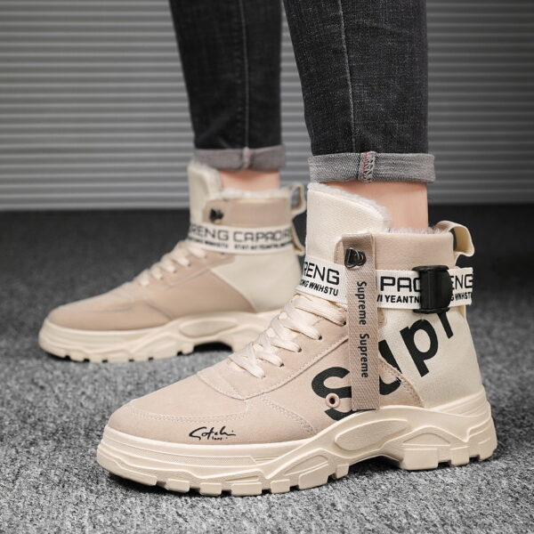Bottes Style Martin Homme 2025 (Mi-Saison) - Bout Rond, Montantes, Style Militaire Polyvalent Et Tendance – Image 3