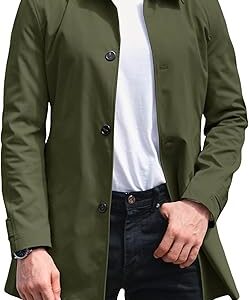 Veste Coupe-Vent Business - Col Large Et Simple Boutonnage Style Classique
