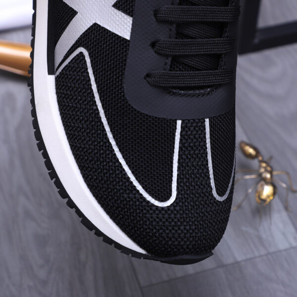 Chaussures Homme Sport Décontracté - Semelle Épaisse - Noir – Image 2