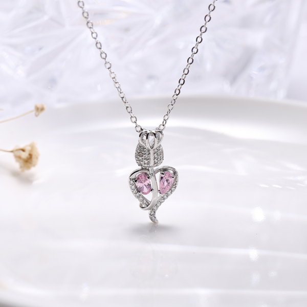 Pendentif "Amour des Roses" - Argent Sterling S925 - A001 – Image 3