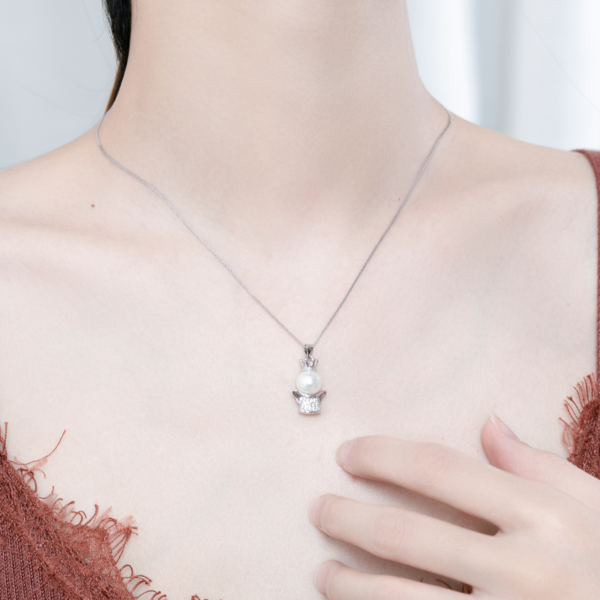 Pendentif Ange Perlé - Argent Sterling S925 - A014 – Image 2
