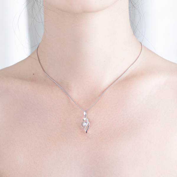 Pendentif simple en argent massif S925 A021 – Image 2