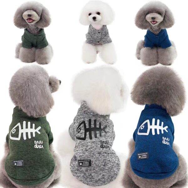 Vêtements d'automne et d'hiver casuals et chauds pour animaux de compagnie, Style : 003