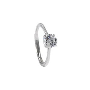 Bague "4 Griffes Diamant" - Argent Sterling S925 - C002