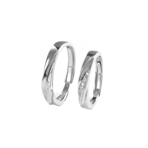 Bague couple "Möbius" - Argent Sterling S925 - C005