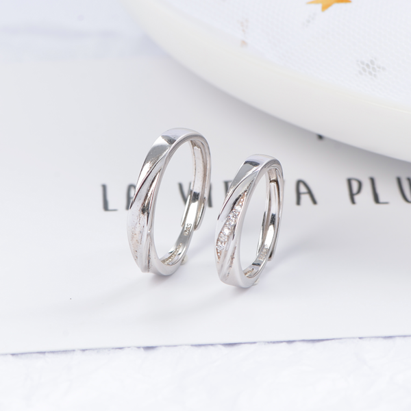 Bague couple "Möbius" - Argent Sterling S925 - C005 – Image 2