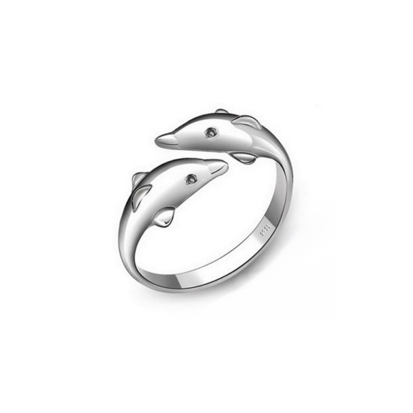 Bague "Double Dauphin" - Argent Sterling S925 - C021
