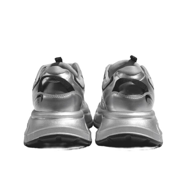 Chaussures Rétro Pour Femmes,Gris Argenté,Dessus En Mesh Respirant,Sneakers Décontractées,Couleur Rose – Image 2