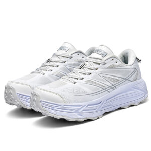 Chaussures De Randonnée Homme Été - Léger, Amorti, Respirant - Blanc/Gris