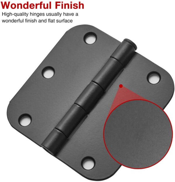 Charnière De Croisée En Acier Inoxydable, Charnière Pour Porte En Bois À Coins Arrondis, Charnière De Croisée – Image 3