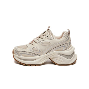 Nouvelles Sneakers D'été,Semelle Épaisse Augmentée,Surface En Mesh Fin Respirant,Couleur Abricot