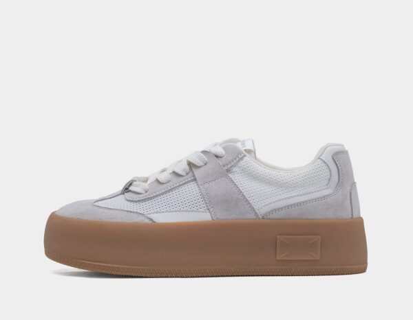 Été 2025 : Chaussures Canvas Femme - Semelle Épaisse, Bout Rond, Respirantes - Blanc/Gris