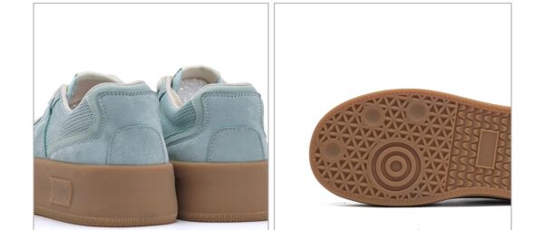 Nouvelles chaussures en toile casuales respirantes avec semelle épaisse et tête ronde pour l'été, pour femmes, bleu ciel – Image 2